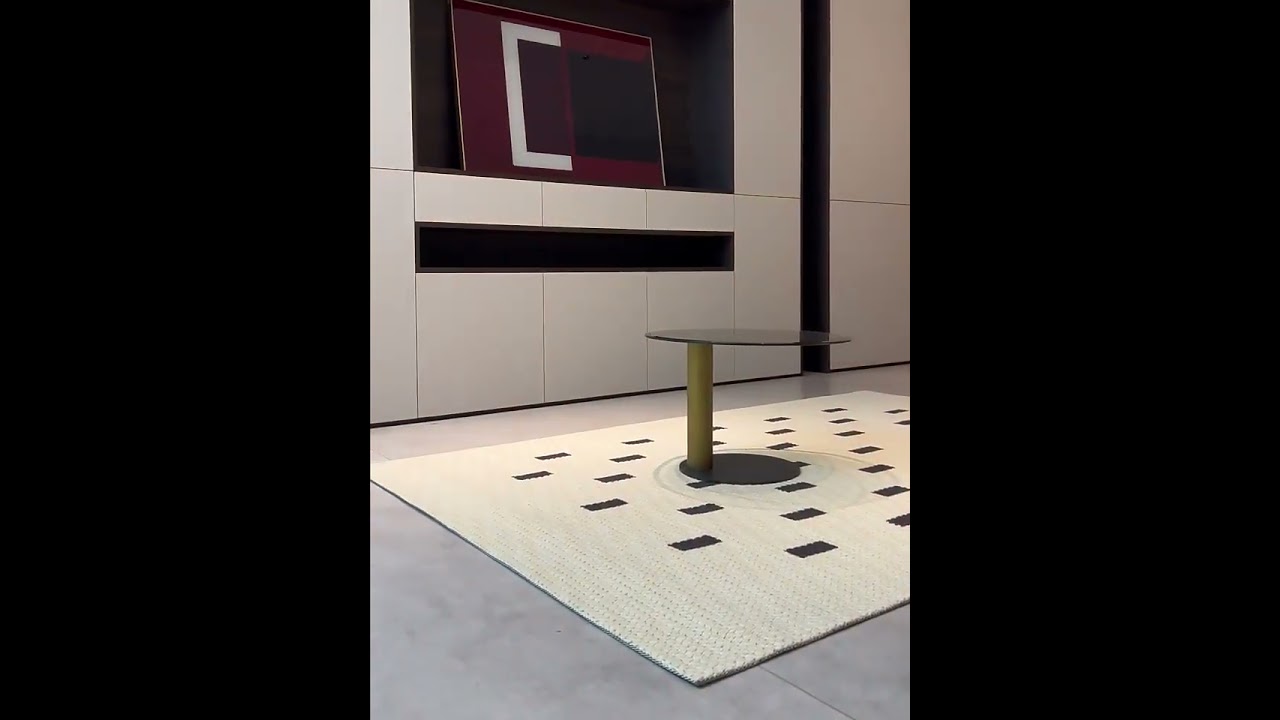 Warmly Home Contemporary Area Carpets Modern Abstract Geometric Living Room Wool Rugs