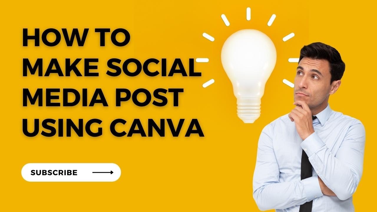 how to make social media post using canva - YouTube