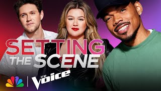 Coaches Chance, Kelly, Niall and Blake Break Down Filming the Blind Auditions | The Voice | NBC