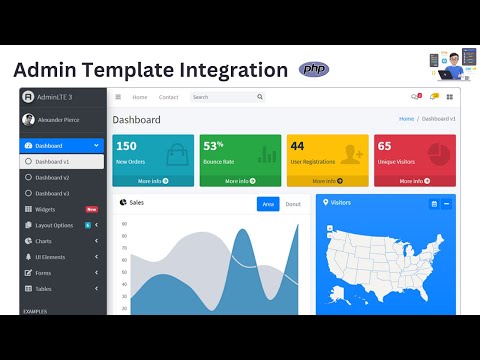 🚀 Integrating AdminLTE 3 Template with PHP: Complete Guide