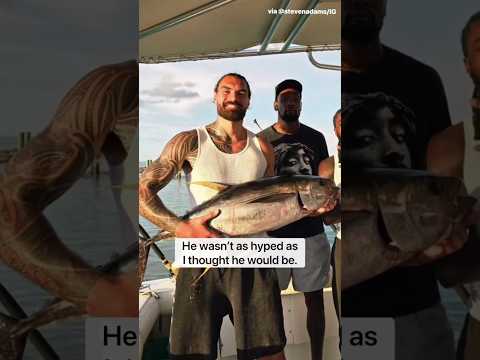 KD reacted in true form after catching a massive tuna for the first time 😅🎣