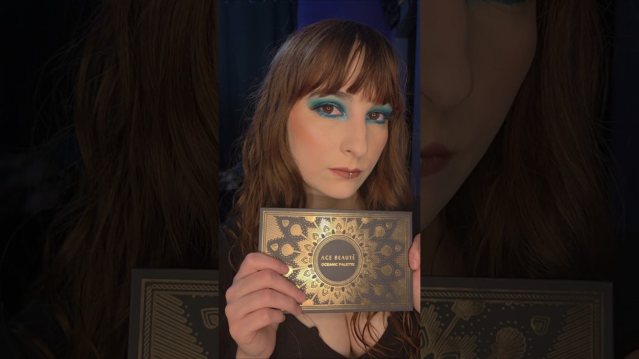 Ace Beaute | Oceanic Palette | Blue Short Makeup Tutorial | Colorful Eyeshadow | Indie Makeup