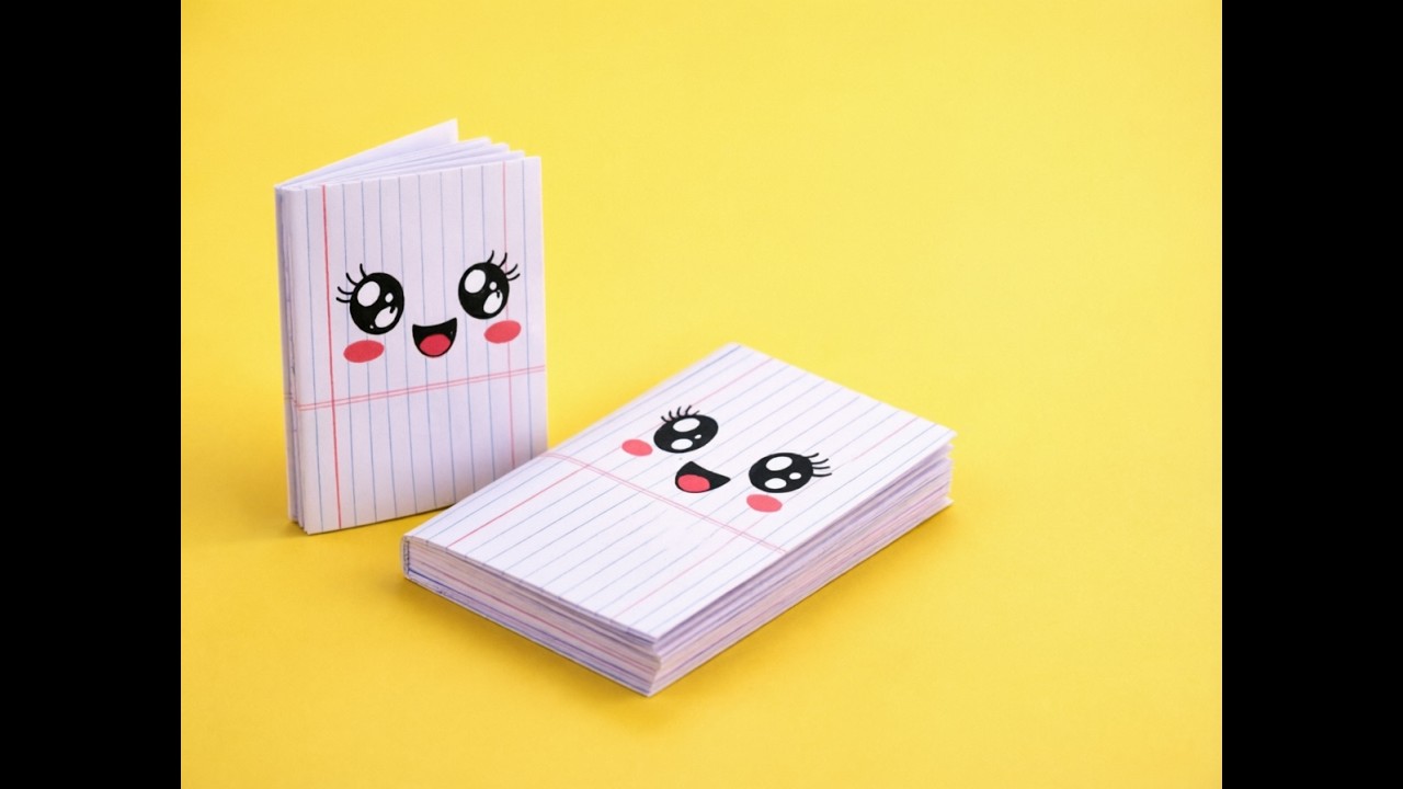 Origami Tutorial Notebook Paper Easy Origami Mini Notebook ️ | No Glue, No Tape, No Scissors | Simple ...