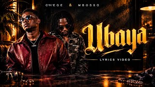 Mbosso ft Chege - Ubaya (Official Lyrics Video)