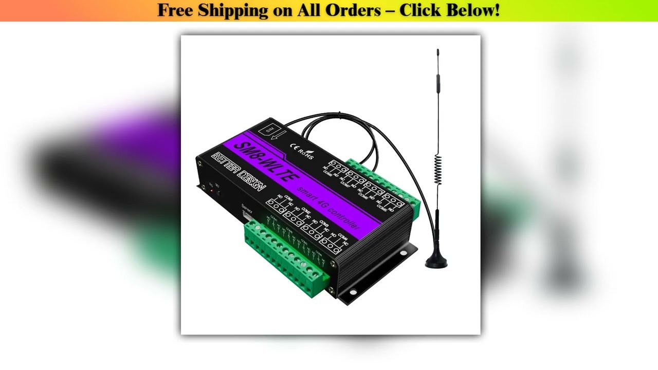 Smart SMS GSM 4G LTE APP Remote Controller 8 Channel Relay ON/OFF Switch SM8-WLTE Wholesale Best