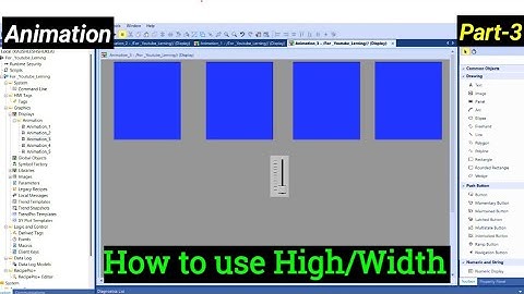 How to use Hight Width Animation || Factory talk view SE || Rockwell SCADA | Animation part 4