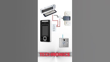 EM Lock Connection #techronics #secureye #accesscontrolsystem