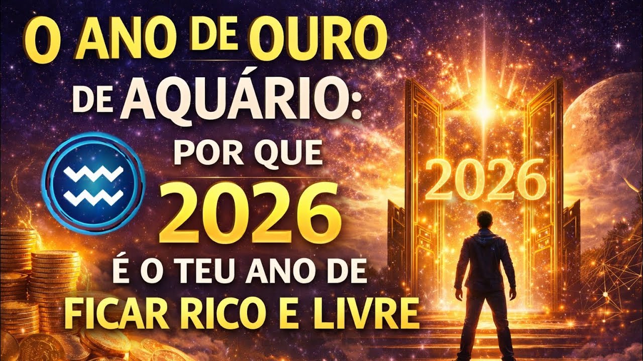 ♒️ AQUÁRIO: OURO 🏆POR QUE 2026 É O TEU ANO DE FICAR RICO E LIVRE! 🍃