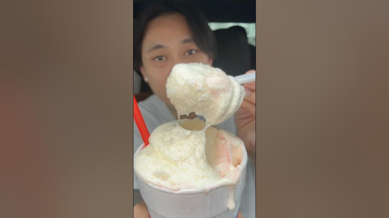 Sonic DriveIn Strawberry Shortcake Snowball Slush Float shortvideo 