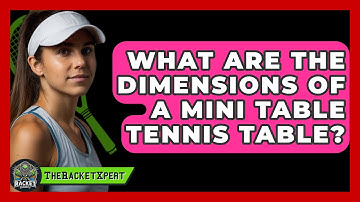 What Are The Dimensions Of A Mini Table Tennis Table? - The Racket Xpert