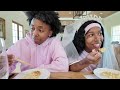 EATING AT OUR WEDDING TASTING 😍💕 !!!
