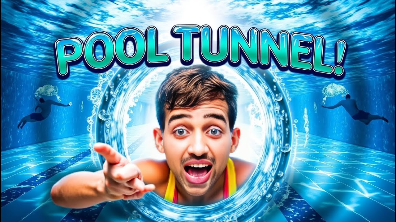 We Made Tunnel Swimming Pool   सबसे मज़ेदार स्विमिंग पूल 😍  Super Amazing   MR  INDIAN HACKER