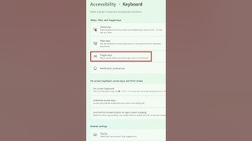 How to Enable Toggle Keys in #Windows11