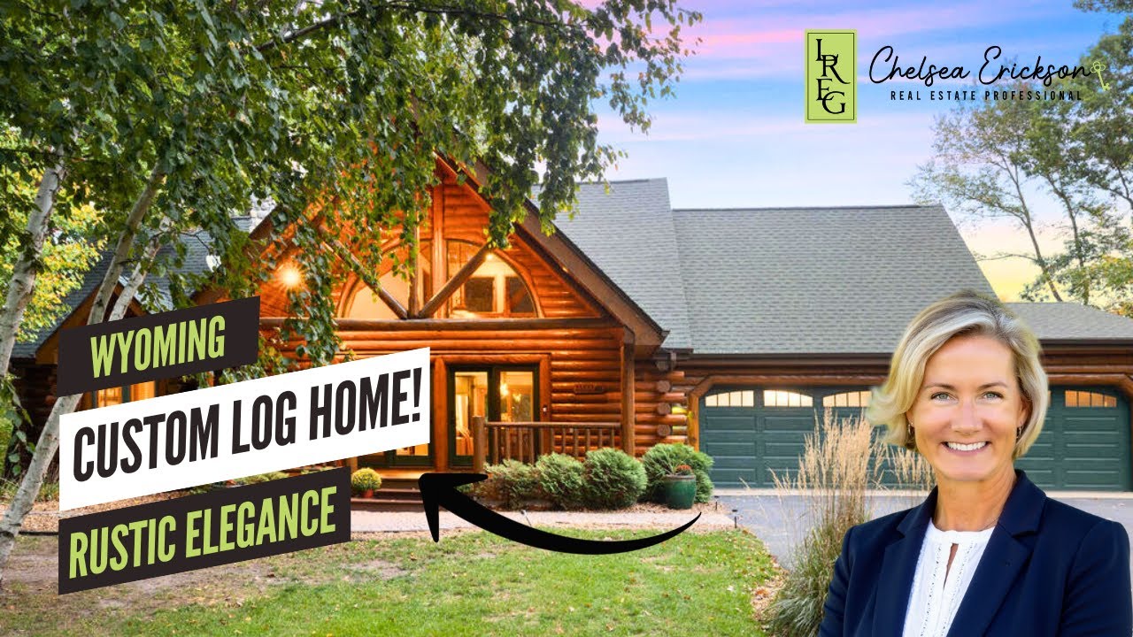 Inside a Stunning Custom Log Home on 1.5 Acres | Wyoming, MN Real Estate Tour