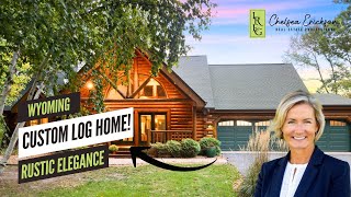 Inside a Stunning Custom Log Home on 1.5 Acres | Wyoming, MN Real Estate Tour