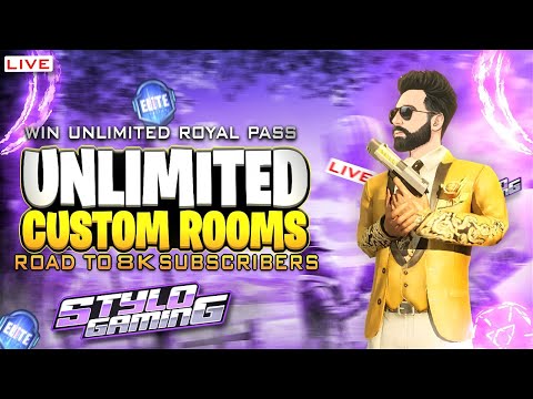 CUSTOM ROOM LIVE FREE ENTRY 🔴 | 60 UC 💵 GIVEAWAY   | #stylogaming #bgmilive #pubgmobile #rpgiveaway