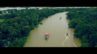 মহদীপুর | Serene River Journey: A Peaceful Aerial View of Nature&#39;s Beauty