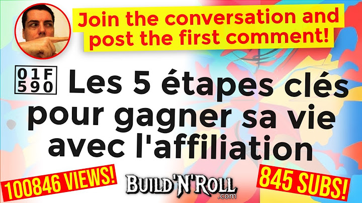 🖐  Les 5 étapes clés pour gagner sa vie avec l'affiliation