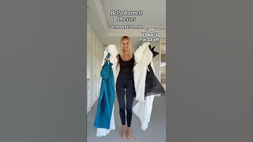 Me vs the model in my new ​⁠@bellabarnett.official dress, use code in video to save $15🩷