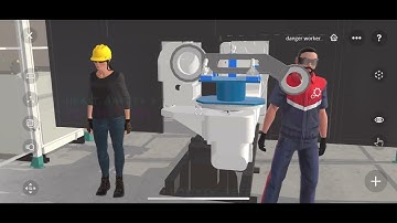 HSE Health and Safety at Work with EON Metaverse Builder Character  Animation Created in Seconds