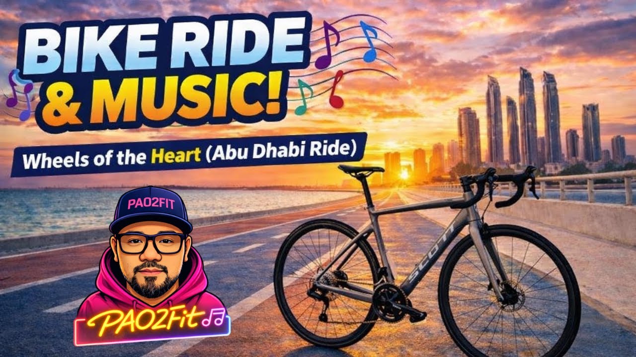 Wheels of the Heart (Abu Dhabi Ride) 💙BIKE RIDE & MUSIC