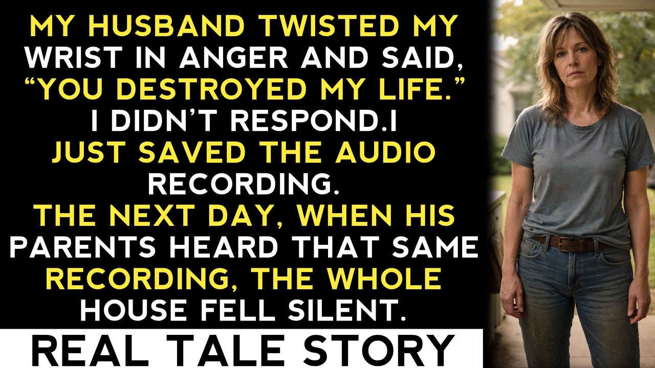 MY HUSBAND TWISTED MY WRIST AND BLAMED ME FOR “RUINING HIS LIFE”  I STAYED QUIET AND SAVED THE TRUTH