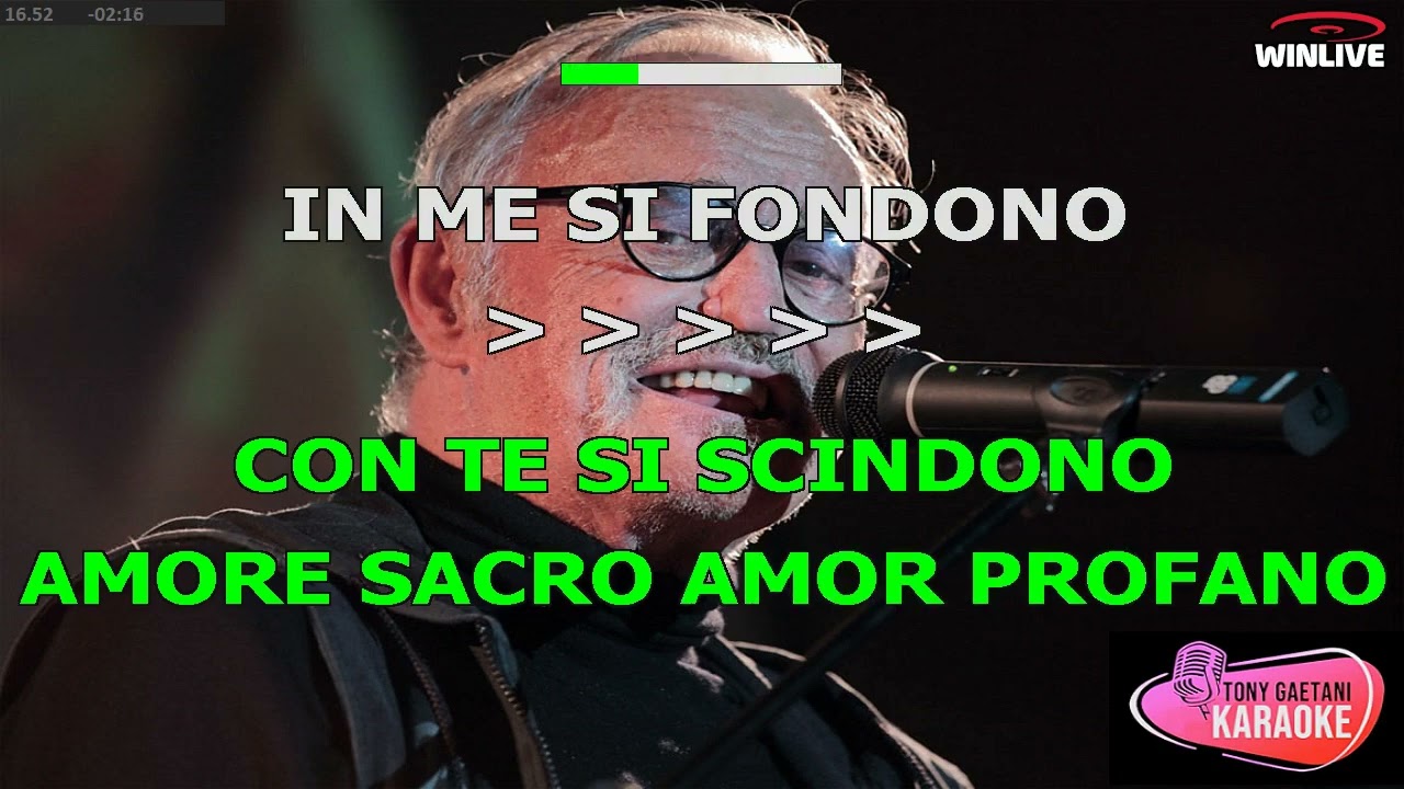 Franco Califano - AMORE SACRO AMOR PROFANO (Base Karaoke by Tony Gaetani)