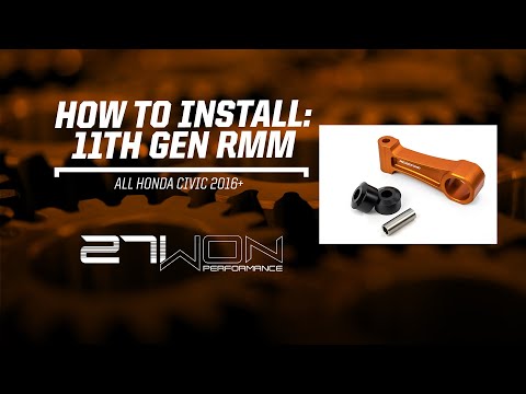How to install Rear Motor Mount on a 2016+ Honda Civic (10th and 11th generation) Si, Type R