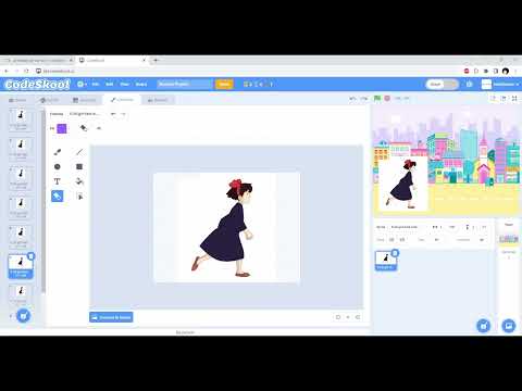 Import Animated GIF Images as Sprite Costumes in CodeSkool Scratch for Editing