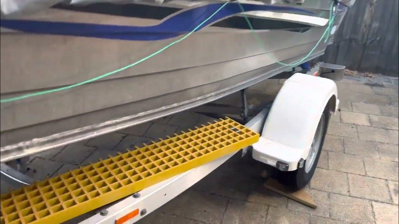 Boat trailer walkway from FRP grating YouTube
