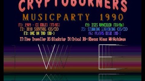Cryptoburners - Musicparty 90 / Amiga Demoscene Music