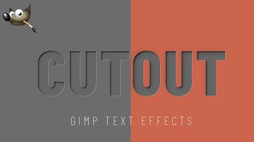 Paper Cutout Text Effect - Gimp Tutorial