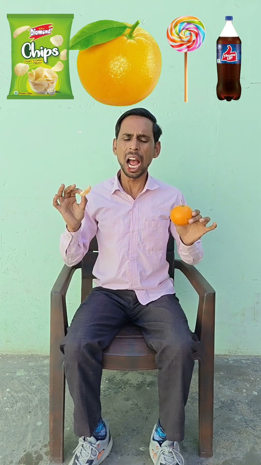 chips orange lollipop cold drink eating ? ? ?#shorts