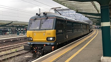 92038 With CALEDONIAN SLEEPER Stock in Daylight, AND Class 43s At Carlisle!! (CLASS 92!!) | 7/9/23.