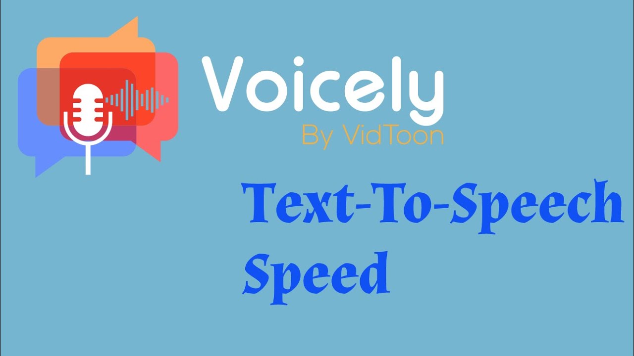 text to speech speed and pitch