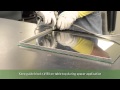 Application & Pressing of Super Spacer to Glass