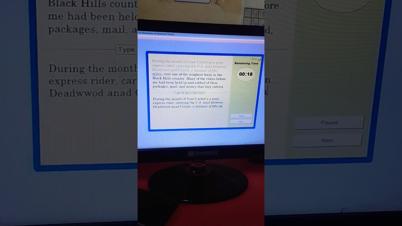 English typing practice | 40 wpm speed | English typing 