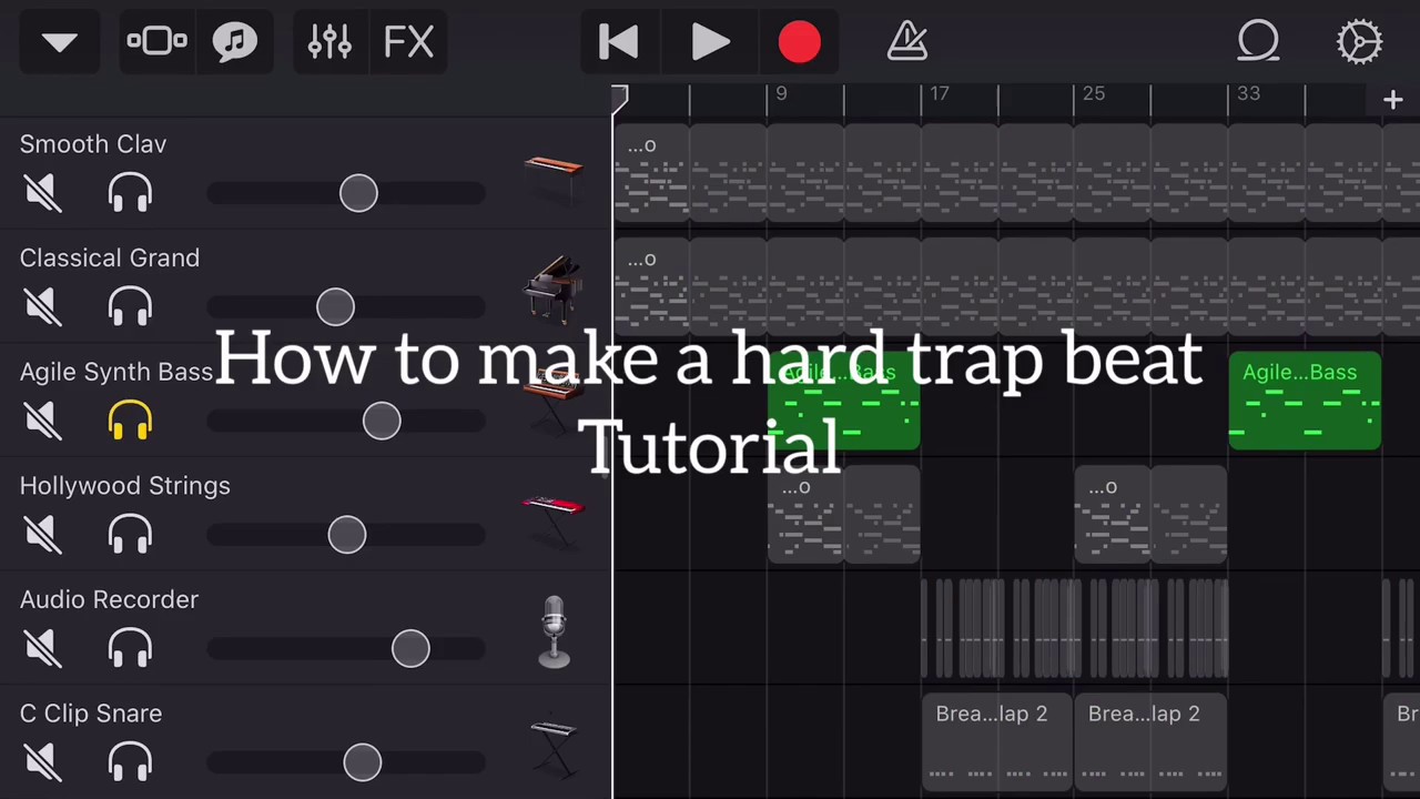 how to make trap bass in garageband
