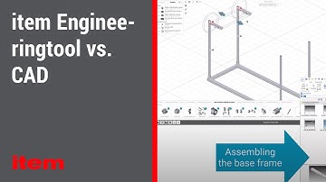 item Engineeringtool vs. CAD in a time comparison