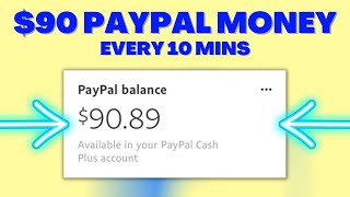 Earn $90 in FREE PAYPAL MONEY Every 10 Minutes! (Make PayPal Money Online 2022)