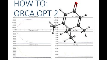Avogadro with ORCA Tutorial: OPT 2
