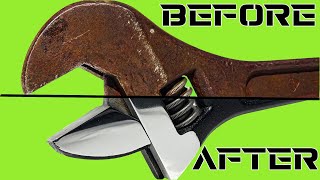 ASMR Restoration || Huge Adjustable Wrench