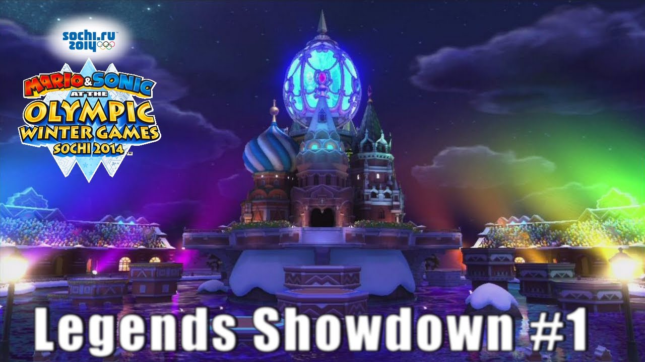 Mario & Sonic at the Olympic Winter Games Sochi 2014 [Wii U] - Legends Showdown #1