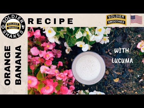 Protein Orange Banana Smoothie with Lucuma