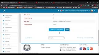 How learners  attempt  and submit online text assignments in the Learning Management  System (LMS)