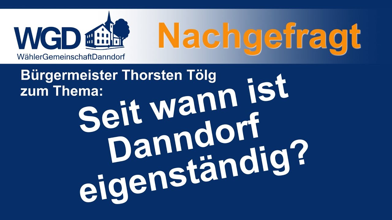 Seit wann ist Danndorf eigenständig