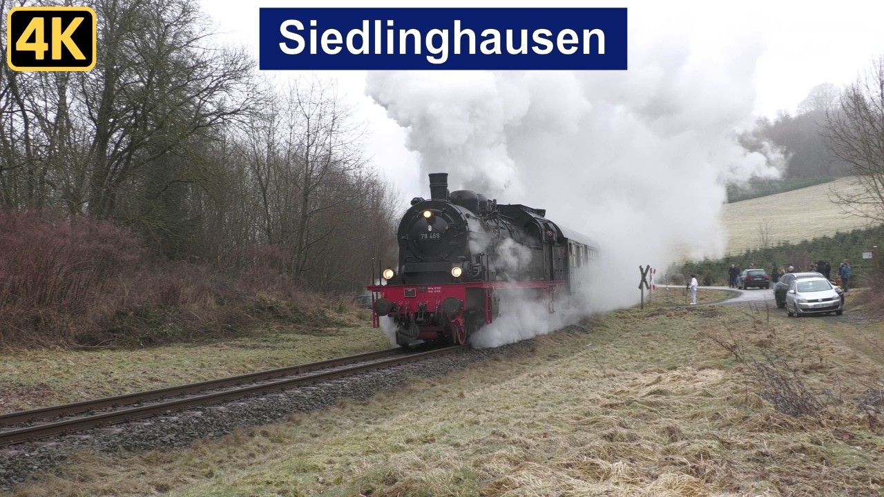 Bahnverkehr in Siedlinghausen mit 78 468 & V160 002 + Sonderzug und PESA Link