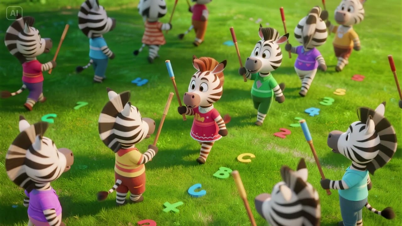 “Zebra’s Counting March ABC! 🦓🎵 Learn Numbers & Letters with Fun!”