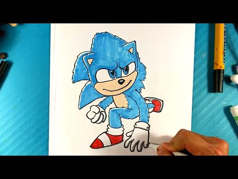 ⚡ How to Draw SONIC the HEDGEHOG ⚡