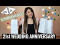 WHAT I GOT FOR MY 21st WEDDING ANNIVERSARY - VAN CLEEF & ARPELS UNBOXING!! | VCA Bracelet + Necklace